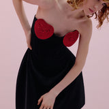 Red Crystal Heart dress