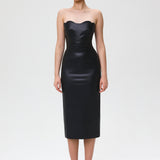 Love Lock leather dress